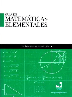 cover image of Guía de matemáticas elementales